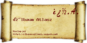 Ölbaum Atlasz névjegykártya